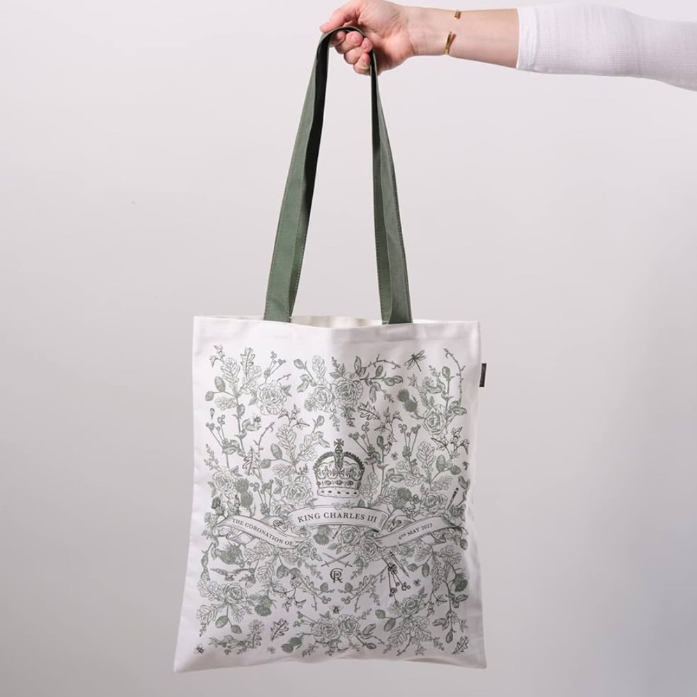 Coronation King Charles III Canvas Tote Bag NWT - Picture 2 of 4